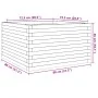 Jardinera madera maciza de abeto Douglas 80x80x46 cm von , Töpfe und Pflanzgefäße - Ref: Foro24-3282422, Preis: 160,11 €, Rab...
