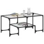 Mesa de centro superficie de vidrio acero 98,5x50x45 cm von , Couchtisch - Ref: Foro24-846014, Preis: 53,78 €, Rabatt: %