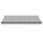Toldo retráctil automático luz LED antracita blanco 450x350 cm by , Awnings - Ref: Foro24-3215815, Price: 630,30 €, Discount: %