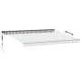 Toldo retráctil automático luz LED antracita blanco 450x350 cm by , Awnings - Ref: Foro24-3215815, Price: 630,30 €, Discount: %