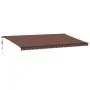 Toldo retráctil automático con luces LED marrón 600x300 cm by , Awnings - Ref: Foro24-3310224, Price: 742,25 €, Discount: %