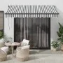 Toldo retráctil automático luz LED antracita blanco 300x250 cm by , Awnings - Ref: Foro24-3310226, Price: 471,78 €, Discount: %