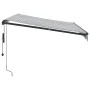 Toldo retráctil automático luz LED antracita blanco 300x250 cm by , Awnings - Ref: Foro24-3310226, Price: 471,78 €, Discount: %
