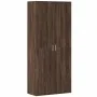 Aparador alto madera de ingeniería marrón roble 80x35x180 cm by , Lockers and storage cabinets - Ref: Foro24-3276657, Price: ...