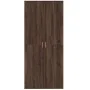 Aparador alto madera de ingeniería marrón roble 80x35x180 cm by , Lockers and storage cabinets - Ref: Foro24-3276657, Price: ...