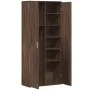 Aparador alto madera de ingeniería marrón roble 80x35x180 cm by , Lockers and storage cabinets - Ref: Foro24-3276657, Price: ...