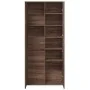 Aparador alto madera de ingeniería marrón roble 80x35x180 cm by , Lockers and storage cabinets - Ref: Foro24-3276657, Price: ...