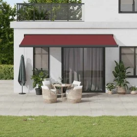 Toldo retráctil automático burdeos 500x300 cm by , Awnings - Ref: Foro24-3215332, Price: 805,32 €, Discount: %