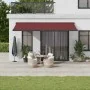 Toldo retráctil automático burdeos 500x300 cm by , Awnings - Ref: Foro24-3215332, Price: 808,30 €, Discount: %