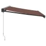 Toldo retráctil manual marrón 350x250 cm de , Toldos - Ref: Foro24-3215724, Precio: 530,32 €, Descuento: %
