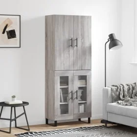 Aparador alto madera contrachapada gris sonoma 69,5x34x180 cm von , Sideboards - Ref: Foro24-3195761, Preis: 154,88 €, Rabatt: %