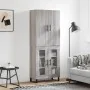 Aparador alto madera contrachapada gris sonoma 69,5x34x180 cm von , Sideboards - Ref: Foro24-3195761, Preis: 154,70 €, Rabatt: %