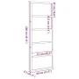 Puerta de granero madera maciza pino blanca 80x208 cm by , Doors - Ref: Foro24-850636, Price: 117,02 €, Discount: %