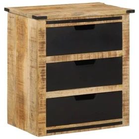 Aparador con 3 cajones madera maciza de mango 55x35x60 cm by , Sideboards - Ref: Foro24-374061, Price: 161,86 €, Discount: %