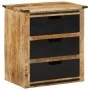 Aparador con 3 cajones madera maciza de mango 55x35x60 cm by , Sideboards - Ref: Foro24-374061, Price: 161,86 €, Discount: %