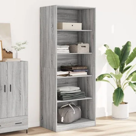 Armario de madera de ingeniería gris Sonoma 80x50x200 cm de , Armarios roperos - Ref: Foro24-3307725, Precio: 140,74 €, Descu...