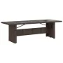 Set de mesa y sillas de jardín 11 pzs y cojines ratán PE marrón von , Gartensets - Ref: Foro24-3277264, Preis: 1,00 €, Rabatt: %