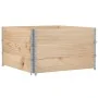 Collares de palets 3 unidades madera maciza de pino 100x100 cm by , Loading platforms and pallets - Ref: Foro24-3295374, Pric...