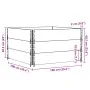 Collares de palets 3 unidades madera maciza de pino 100x100 cm by , Loading platforms and pallets - Ref: Foro24-3295374, Pric...