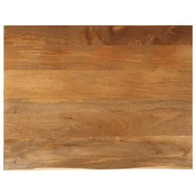 Tablero de mesa borde natural madera maciza mango 100x80x3,8 cm de , Tableros para mesas - Ref: Foro24-370604, Precio: 150,40...