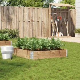 Jardinera de madera maciza de pino 100x100 cm by , Pots and planters - Ref: Foro24-3295395, Price: 41,35 €, Discount: %