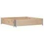 Jardinera de madera maciza de pino 100x100 cm de , Maceteros y jardineras - Ref: Foro24-3295395, Precio: 41,35 €, Descuento: %