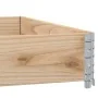 Jardinera de madera maciza de pino 100x100 cm de , Maceteros y jardineras - Ref: Foro24-3295395, Precio: 41,35 €, Descuento: %