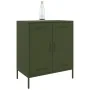 Aparador de acero verde oliva 68x39x79 cm de , Aparadores - Ref: Foro24-842980, Precio: 107,34 €, Descuento: %