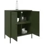 Aparador de acero verde oliva 68x39x79 cm de , Aparadores - Ref: Foro24-842980, Precio: 107,34 €, Descuento: %