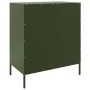 Aparador de acero verde oliva 68x39x79 cm de , Aparadores - Ref: Foro24-842980, Precio: 107,34 €, Descuento: %