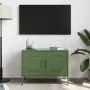 Mueble de TV de acero verde oliva 68x39x50,5 cm by , TV Furniture - Ref: Foro24-842942, Price: 78,03 €, Discount: %