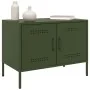 Mueble de TV de acero verde oliva 68x39x50,5 cm by , TV Furniture - Ref: Foro24-842942, Price: 78,03 €, Discount: %