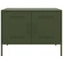 Mueble de TV de acero verde oliva 68x39x50,5 cm by , TV Furniture - Ref: Foro24-842942, Price: 78,03 €, Discount: %