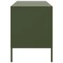 Mueble de TV de acero verde oliva 68x39x50,5 cm by , TV Furniture - Ref: Foro24-842942, Price: 78,03 €, Discount: %