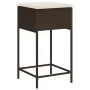 Juego de bar de jardín de 5 pzas con cojines ratán PE marrón by , Garden sets - Ref: Foro24-3261501, Price: 363,58 €, Discoun...
