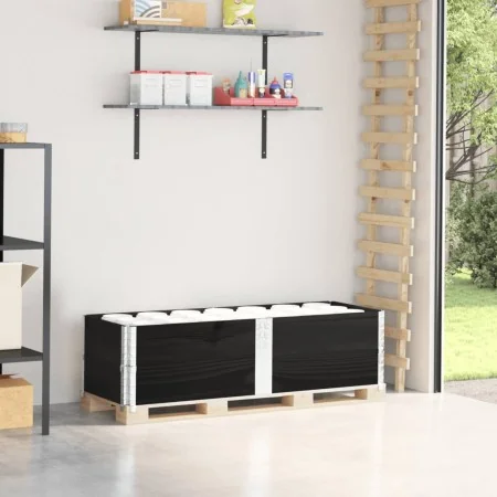 Collares de palets 2 uds madera maciza de pino negro 1050x50 cm by , Loading platforms and pallets - Ref: Foro24-4010298, Pri...