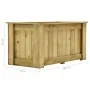 Arriate de madera de pino impregnada 100x50x50 cm von , Töpfe und Pflanzgefäße - Ref: Foro24-49094, Preis: 102,86 €, Rabatt: %