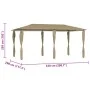 Cenador con cubiertas de postes taupe 2,98x5,3x2,59 m 160 g/m² by , Tents and gazebos - Ref: Foro24-313618, Price: 280,53 €, ...