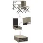 Juego de comedor de jardín plegable 5 pzas ratán PE gris claro von , Gartensets - Ref: Foro24-365948, Preis: 168,71 €, Rabatt: %
