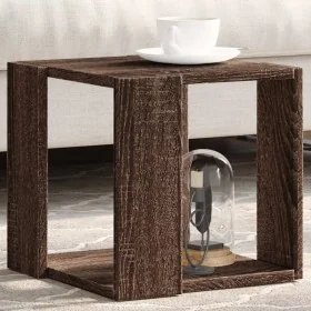 Mesa de centro madera de ingeniería marrón roble 32x32x30 cm by , Coffee table - Ref: Foro24-848149, Price: 24,37 €, Discount: %