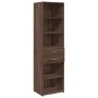 Aparador de madera de ingeniería marrón roble 50x42,5x185 cm von , Sideboards - Ref: Foro24-3281461, Preis: 136,81 €, Rabatt: %