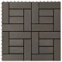 Baldosas de porche de WPC 30x30 cm 1 m² marrón oscuro 11 uds de , Suelos y moquetas - Ref: Foro24-45028, Precio: 65,42 €, Des...
