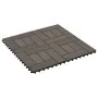 Baldosas de porche de WPC 30x30 cm 1 m² marrón oscuro 11 uds de , Suelos y moquetas - Ref: Foro24-45028, Precio: 65,42 €, Des...