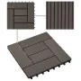 Baldosas de porche de WPC 30x30 cm 1 m² marrón oscuro 11 uds de , Suelos y moquetas - Ref: Foro24-45028, Precio: 65,42 €, Des...