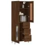 Aparador alto madera contrachapada marrón roble 69,5x34x180 cm by , Sideboards - Ref: Foro24-3199960, Price: 168,92 €, Discou...
