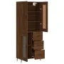 Aparador alto madera contrachapada marrón roble 69,5x34x180 cm by , Sideboards - Ref: Foro24-3199960, Price: 168,92 €, Discou...
