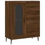 Aparador alto madera contrachapada marrón roble 69,5x34x180 cm by , Sideboards - Ref: Foro24-3199960, Price: 168,92 €, Discou...