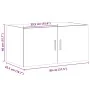 Armario de pared madera de ingeniería blanco 80x42,5x40 cm by , Sideboards - Ref: Foro24-846124, Price: 64,77 €, Discount: %