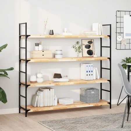 Estantes flotantes 2 uds madera acacia sin tratar 120x30x4 cm by , Shelves and shelves - Ref: Foro24-3279460, Price: 137,12 €...