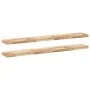 Estantes flotantes 2 uds madera acacia sin tratar 140x20x4 cm by , Shelves and shelves - Ref: Foro24-3279436, Price: 107,47 €...